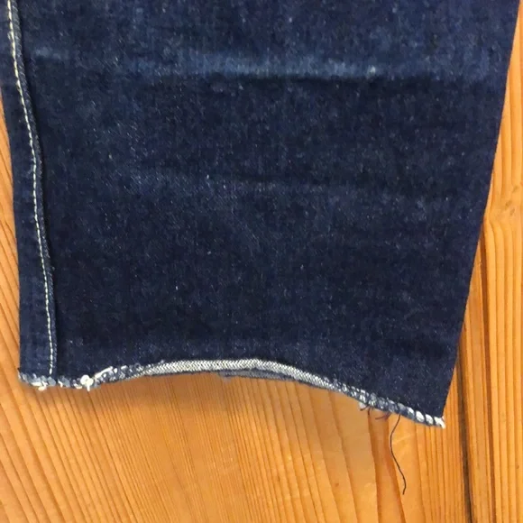 Sergio Valente VTG Mid 70s Dark Indigo Wash High Waist Jeans contrast Stitching - Picture 8 of 9